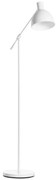 HOMCOM Candeeiro de Pé Estilo Industrial Lâmpada E27 Máx. 40W com Mastro Flexível Ecrã Giratório 90° Ø30x131-155cm Branco