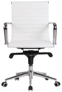 Cadeira de escritório ROTERDAM, giratório, pele sintética branca