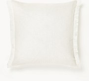 Capa de almofada em linho com franjas Luana