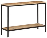 vidaXL Mesa consola 100x35x70 cm madeira de mangueira áspera maciça