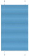 vidaXL Azul Plissada Cega 80x150 cm Largura Tecido 79,4 cm Poliéster