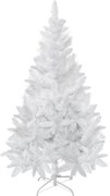 HOMCOM Árvore de Natal Artificial Dobrável 150cm Ignífugo com 358 Ramos Folhas de PVC Branco