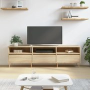 vidaXL Móvel de TV 150x30x44,5 cm derivados de madeira carvalho sonoma