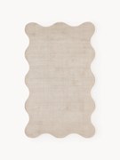 Tapete artesanal Wavy, bege