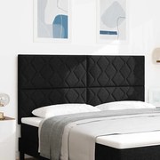 vidaXL Cabeceira Preta com Design de Blocos de Diamante 180 cm em Tecido