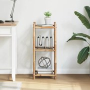 vidaXL Estante de bambu quadrada com 3 prateleiras