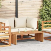 vidaXL Mesa Lateral de Jardim 110x55x35,5 cm em Madeira Sólida de Teca
