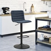 CONJUNTO DE 2 BANCOS DE BAR 43X49,5X85,5-107 (ASSENTO CM 61-82,5 CM) AZUL