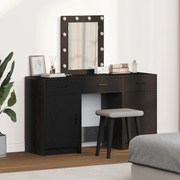 Conjunto de Maquiagem de 3 Peças vidaXL com LED em Madeira de Engenhar