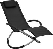 vidaXL Espreguiçadeira para crianças aço preto