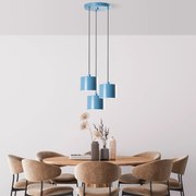 Chandelier Duz – Azul Claro – Diâmetro 45 cm
