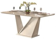 Mesa Jantar FREDA, vidrio,casca de ovo, 180x90 cms