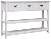 Aparador estilo antigo 115x30x76 cm madeira branco