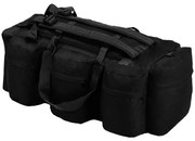 vidaXL Saco de lona estilo militar 3-em-1 45 L preto