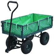 145509 vidaXL Carrinho de mão de jardim 250 kg verde