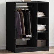 vidaXL Roupeiro 77x48x102 cm derivados de madeira preto