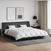vidaXL Conjunto de Edredom com travesseiro 3 pcs Branco Pena de ganso