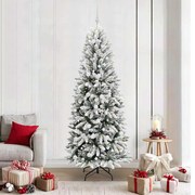 vidaXL Árvore de Natal Artificial com 300 LEDs Branco 210 cm