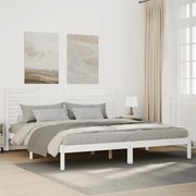 vidaXL Cama extra longa sem colchão 200x210 cm madeira maciça
