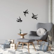 Acessório Decorativo de Parede em Metal Mountain – Preto – 22 x 23 cm,