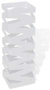 Suporte guarda-chuvas/de armazenamento quadrado branco aço 48,5 cm