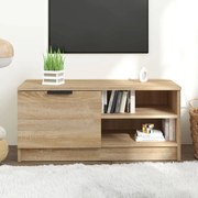 vidaXL Móvel p/ TV 80x35x36,5cm madeira processada cor carvalho sonoma
