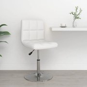 vidaXL Banco de bar couro artificial branco