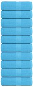 vidaXL Toalhas de rosto FROGN 10 unidades Turquesa 30x30 cm 360 g/m²
