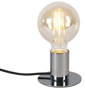 Candeeiro de mesa moderno cromado - Facil