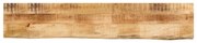Tampo de mesa borda viva 160x20x3,8 cm mangueira áspera maciça