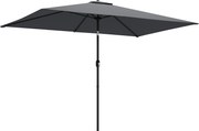 Outsunny Guarda-sol de Jardim Retangular Inclinável 3x2 m Cinza Escuro | Aosom Portugal