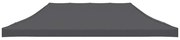 44988 vidaXL Teto para tenda de festas 3x6 m antracite