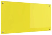 vidaXL Proteção de Cozinha Amarelo 100 x 50 cm vidro temperado