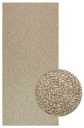 vidaXL Tapete ZIZUR bege 100x200 cm aspeto de juta interior e exterior