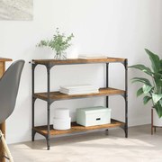 vidaXL Gabinete de Livros Madeira Antiga 80 x 33 x 70,5 cm