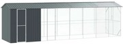 vidaXL Gaiola para Pássaros Antracite 860 x 208 x 247 cm