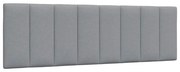 vidaXL Almofadão de cabeceira Hanko 160 cm tecido cinzento-claro