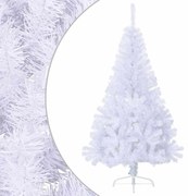 vidaXL Meia árvore de Natal artificial com suporte 150 cm PVC branco