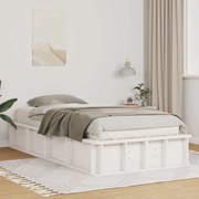 vidaXL Estrutura da Cama Branco 90 x 200 cm Madeira composta