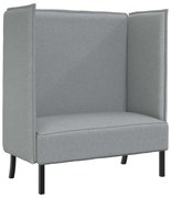 vidaXL Sofá de Encosto Alto 101cm Cinzento-claro tecido