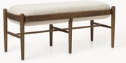 Banco estofado em madeira de carvalho Imara