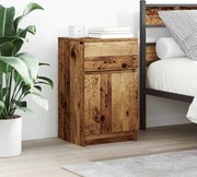 vidaXL Mesas de cabeceira 2 pcs derivados de madeira madeira velha