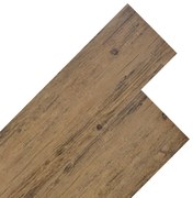 vidaXL Tábuas soalho PVC não-autoadesivo 5,26m² 2 mm castanho nogueira