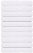 vidaXL Toalhas de sauna FROGN 10 pcs 80x200 cm 360 g/m² branco