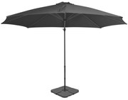 Guarda-sol de jardim com base portátil antracite