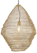 Candeeiro de suspensão oriental dourado 60cm - Nidum Oriental