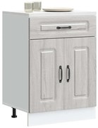 vidaXL Armário baixo cozinha Kalmar madeira engenharia sonoma cinzento