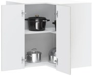 vidaXL Armário canto parede cozinha Porto madeira cinzento cimento