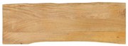 vidaXL Tampo de mesa c/ borda viva 110x40x2,5 cm mangueira maciça