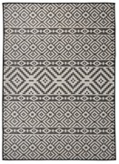 vidaXL Tapete de tecido plano para exterior 200x280 cm riscas pretas